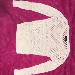 American Eagle white knit sweater!!